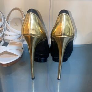 Black and Gold Colin Stewart Stilettos